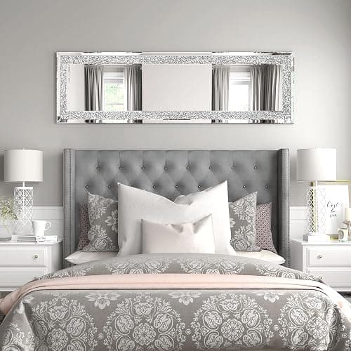 JACUKO Floor Mirror Full Length 18×59 Inch, Full Body Mirror with Frame, Wall Mirrors for Wall Full Length Mirror with Stand, Standing Mirrors for Dressing Bedroom Living Room Home Decor thumbnail 4