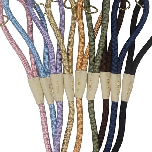 Lucpawz Lobster Snap Pet Leash 5FT, Special Strong Nylon Rope Dog Leash, Solid Color Rope Dog Lead for All Breeds(Blue, 5ft*10mm) thumbnail 8
