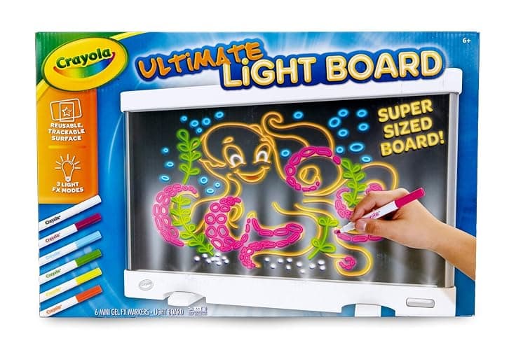 Crayola Ultimate Light Board - White, Kids Drawing Tablet, Holiday & Christmas Gifts, LED Drawing Board, Sketching Art Projector, Toys for Boys & Girls, 6+ thumbnail 3
