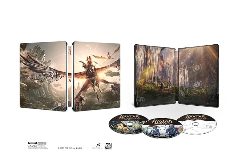Avatar: Fire And Ash (3 Disc) - 4K UHD/BD Combo + Bonus Disc + Digital + Steelbook - Image 1