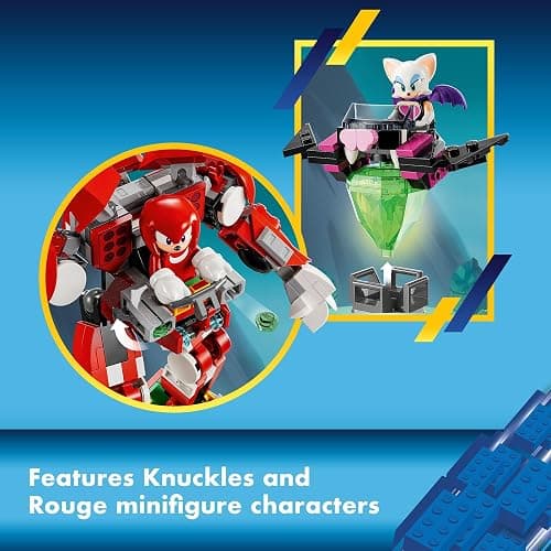 LEGO Sonic The Hedgehog Knuckles’ Guardian Mech Building Toy Set, Sonic Toy for Kids, Video Game Inspired Knuckles Action Figure with Master Emerald, Gaming Gift for 8 Year Old Boys and Girls, 76996 thumbnail 6