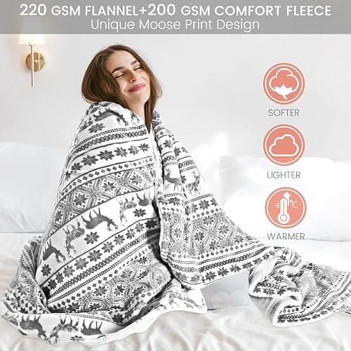 LeaderPro Heizdecke mit Abschaltautomatik,180x160cm Flanell Heizdecke 6 Heizstufenund 1-9 Stunden Timer,mit Überhitzungsschutz,Kuscheldecke für Bett&Büro Waschbar,Grau thumbnail 2
