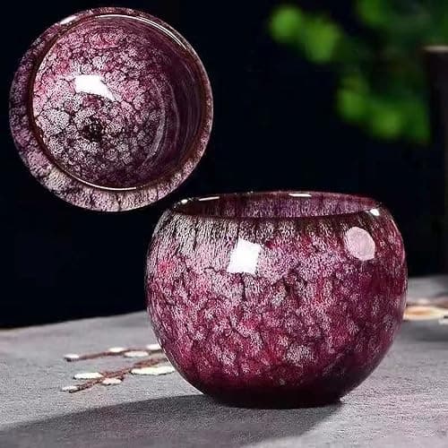 MQjzsh Chinese Japanese teacups, porcelain, kung fu teacups, handmade four-piece sakura powder teacup thumbnail 2