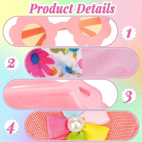 Kajaia 8 Pcs Doll Swimsuit 18 Inch Doll Clothes and Accessories Dress Flip Flops Hat Outfit Swimsuit Accessories for 18 Inch thumbnail 5