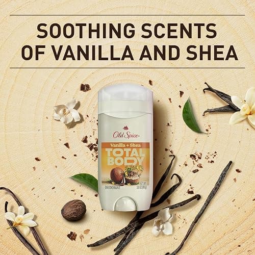 Old Spice Whole Body Deodorant Stick for Men, Aluminum Free, Vanilla + Shea Scent, 24/7 Odor Protection, 24/7 Lasting Freshness, Dermatologist Tested, Gentle on Skin, Safe to Use All Over, 3.0 oz thumbnail 7