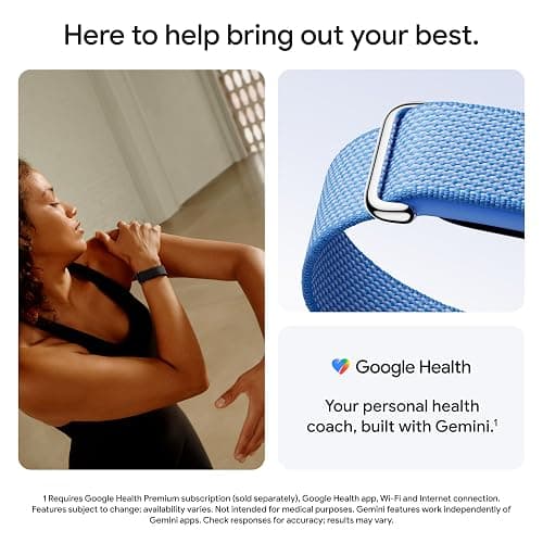 Google Fitbit Air - Screenless Activity Tracker with Fitness, Heart Rate, and Sleep Tracking - Personalized AI-Powered Coaching - Up to 7 Days’ Battery Life - Works with iOS and Android - Obsidian thumbnail 6