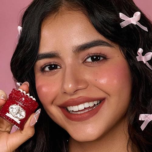 Flower Knows Strawberry Cupid Cake Lip Cream,Velvety-Smooth Matte Liquid Lipstick,Hydrating,Smudge-proof & Stain-Free Lip Stain(V07 Fig,0.17 Fl Oz) thumbnail 7