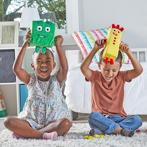 hand2mind Numberblocks Three & Four Playful Pals, Plush Figure Toys, Numbers for Toddlers, Preschool Math Learning Toys, Stuffed Animal Plushies, Counting Blocks, Soft Stuffies, Kids Birthday Gifts thumbnail 8