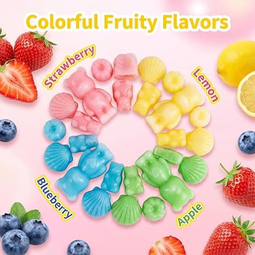 GummyGlow 5.36oz Waxy Fruit-Filled Candy, Chewable Waxy Candy, Retro Nostalgic Novelty Treats, Classic Variety Flavors for Old School Candy Lovers, ASMR Lovers and Gifts thumbnail 5