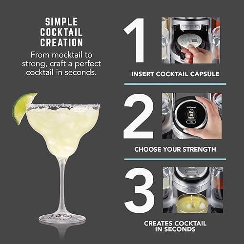 Bartesian Professional Cocktail Maker - 5-Bottle, Lockable Design | Commercial-grade cocktail machine with 5 glass spirit bottles; high-capacity design for entertaining and hospitality. thumbnail 5