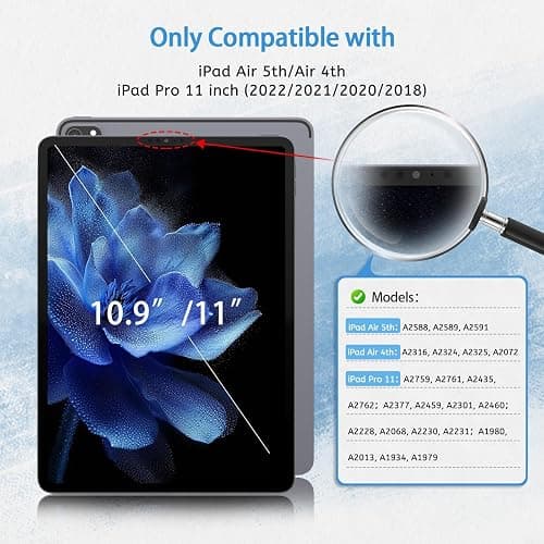 MOBDIK 2 Pack Paperfeel Screen Protector Compatible with iPad Pro 11 (2022&2021&2020&2018)/ iPad Air 5th & Air 4th Generation(10.9 Inch), Crafted for Natural Writing, Anti Glare, Easy Installation thumbnail 2