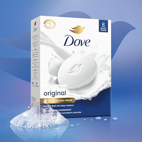 Dove Beauty Bar Soap Original 8 Count for Soft, Smooth Skin, with 1/4 Moisturizing Cream 3.75 oz thumbnail 4