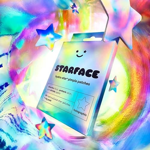 Starface Hydro-Star® Pimple Patches, Hydrocolloid, Clinically Proven Spot Shrinking in 6 Hours, Absorb Fluid, Reduce Redness, Vegan, Cruelty-Free Skincare (Holographic, 36 Count) thumbnail 2