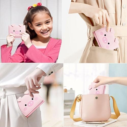 CONISY Cute Wallets for Women, Leather RFID Blocking Small Trifold Wallet with ID Window for Girls and Ladies Womens Wallet thumbnail 6