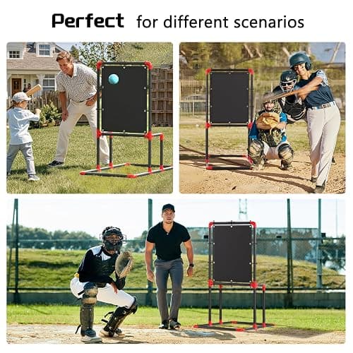 Baseball Strike Zone Target for Plastic Balls Compatible with Wiffle Ball and Blitzball Pitching Training Strike Zone Target Set Up and Assemble Easily thumbnail 6