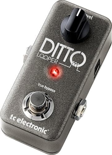 TC Electronic DITTO LOOPER Highly Intuitive Looper Pedal with 5 Minutes of Looping Time, Analog-Dry-Through and True Bypass, Compatible with PC and Mac - Image 1