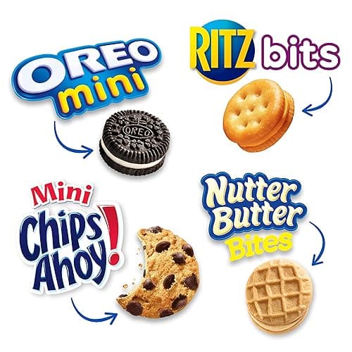 Nabisco Classic Mix Variety Pack, OREO Mini, CHIPS AHOY! Mini, Nutter Butter Bites, RITZ Bits Cheese, School Snacks, 20 - 1 oz Snack Packs thumbnail 5