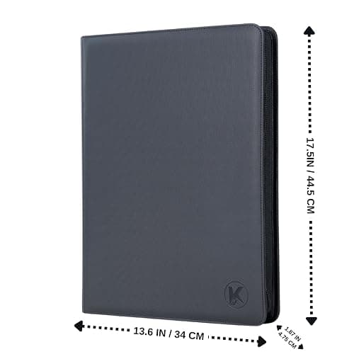 KUOOKING 1000+ Pockets Trading Card Binder, 16-Pocket Card Ablum Compatible with MTG,Sports Cards & Other Standard Size Trading Cards (Black) thumbnail 7