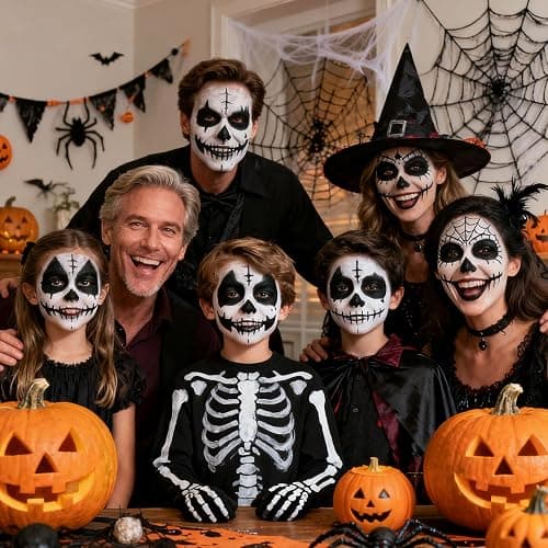 MEICOLY 3Pcs Black Face Body Paint Stick,Waterproof Eye Black Baseball/Softball/Football,Body Paint for Adults and Kids,Face Paint for Cat Halloween Zombie Skull Skeleton Clown Cosplay Makeup thumbnail 7