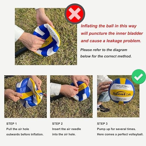 Senston Volleyball Official Size 5 - Waterproof Indoor/Outdoor Soft Volleyball for Kids Youth Adults,Beach Play, Game,Gym,Training thumbnail 7