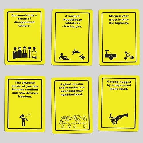 ORIGAMI WHALE Danger The Game: The Card Game of Bizarre Dangers and Rescues - Family & Adult Game Night - Easy to Learn - Party Games - Family Board Games - 3+ Players thumbnail 4