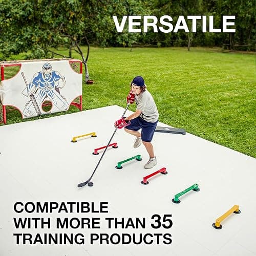 Hockey Revolution My Puzzle Durable Flooring Tiles - Slick Interlocking Training Surface for Stickhandling, Shooting, Passing - Build Your Own Platform (8 Tiles (9.39 sqft) thumbnail 6