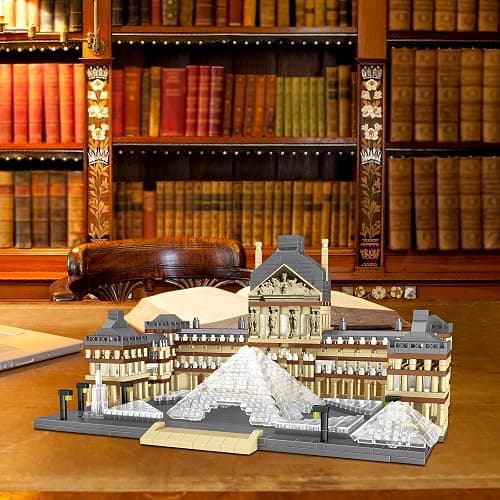 CSNRHG Paris Louvre Museum Model Building Blocks Set Micro Bricks World Famous Architecture Educational Toys for Kids Adults 3377 Piece Birthday thumbnail 5
