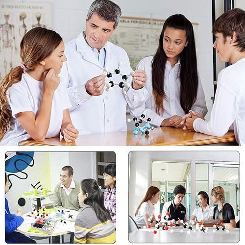 RELIANCER Molecular Model Kit,444PCS Organic Molecular Chemistry Set w/C60,Atoms,Bonds,Molecular Structures Building Kit for Chemistry Learning,STEM Science Kits for Teachers,Students,Young Scientists thumbnail 8