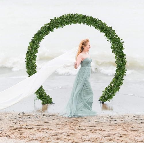 DearHouse 84 Feet 12 Strands Artificial Ivy Leaf Plants Vine Hanging Garland Fake Foliage Flowers Home Kitchen Garden Office Wedding Wall Decor, Green thumbnail 5