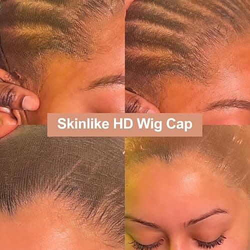 BEEOS Skinlike HD Wig Cap, 4 Pieces Invisible and Sheer Breathable Ultra-thin Stretchy Stocking Caps for Lace Front Wigs thumbnail 8