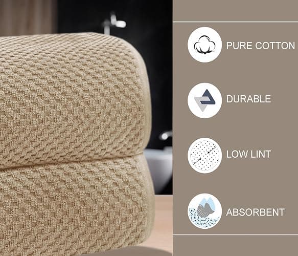 COTTON CRAFT Waffle Bath Sheets - Set of 2 Luxury Euro Spa Waffle Weave Bath Sheet Towels - 100% Ringspun Cotton Bath Sheet - Absorbent Quick Dry Bath Towel Sheet - Oversized 35 inch x 70 inch - Linen thumbnail 4