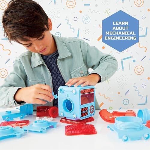 Discovery DIY Prize-Pod Robot Kit, 52-Piece Vending Machine Building Set, 12 Transforming Capsules, Educational Science Experiment, Engineering STEM Project, Robotics Toy Gift Kids Age 8+ thumbnail 2