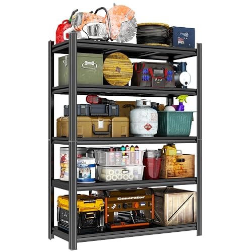 Garage Shelving Metal Storage Shelves 5-Tier Adjustable Metal Shelving Units 3500LBS Garage Storage Shelves Heavy Duty for Industrial, Warehouse, Basement - Image 1