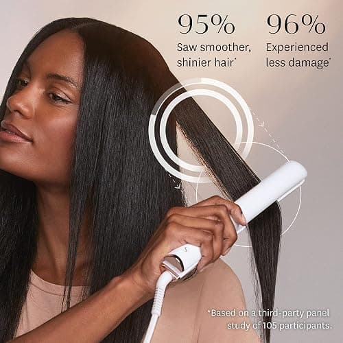T3 SinglePass StyleMax Professional 1" Ceramic Flat Iron with Custom Heat Automation, 9 Heat Settings, Longer Ceramic Plates, for Straightening, Waving, Curling & Styling thumbnail 5