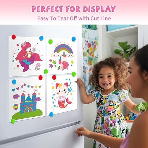 3PCS Paint With Water Books for Kids 20 Page Each,Unicorn Mermaid & Dinosaur Watercolor Paint Book Set for Kid,Toddlers Color Coloring Painting Drawing Set,Mess Free Toys Gifts for Kid Age 3 4 5 6 7 8 thumbnail 6