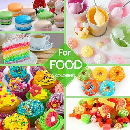 Food Colouring - 12 Colours Variety Liquid Cake Icing Food Colouring Kit for Baking, Fondant, Decorating and Cooking - Vibrant Food Colour Dye for Airbrush, DIY Slime Making and Crafts - 6ml Each thumbnail 3