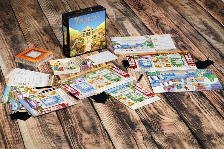 Asmodee - 7 Wonders Dice - Repos Production - Jeu de société Roll & Write - Stratégique et Rapide - 2 à 7 Joueurs - dès 10 Ans - 25 Min - en français thumbnail 2