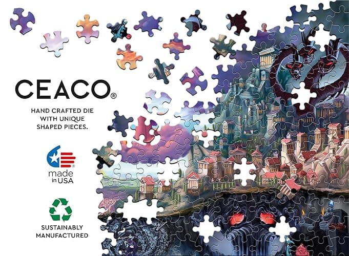 Ceaco - Thomas Kinkade - Disney - Hercules -1000 Piece Jigsaw Puzzle thumbnail 7