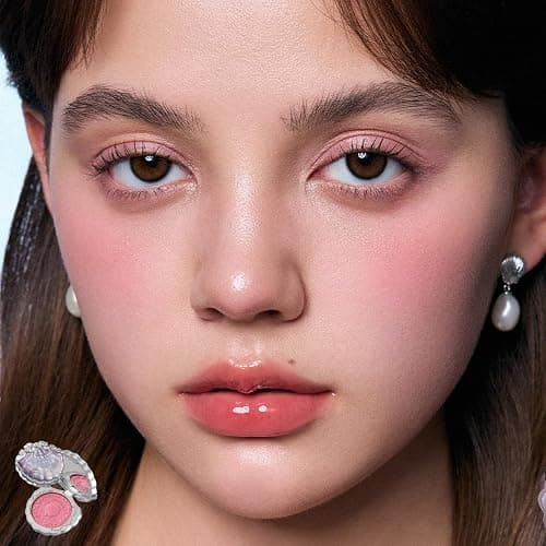 Flower Knows Shell’s Jewel 12-Piece Makeup Gift Box Set,Lip Gloss×2+Blush×1+ Eyeshadow Palette×1+Highlighter×3+Hair Clip×1+Mini Powder Puff×1+Blush Brush×1+Eyeshadow Brush×1+Gift Box×1 thumbnail 4