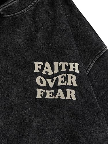 WDIRARA Men's Y2k Letter Graphic Distressed Long Sleeve Hoodie Vintage Hipster Loose Fit Hooded Sweatshirt thumbnail 6