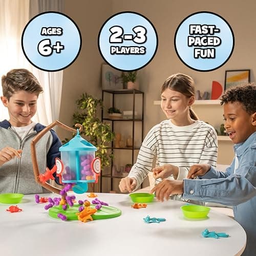 Flying Squirrels Feeder Frenzy Board Game – Kids Games, Family Games for Kids and Adults, Board Games for Family Night, Multi-Player Board Games, Aim & Release Nuts to Win, Ages 6+ thumbnail 4