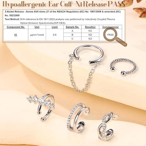 Dochais 5 Stück Ear Cuff Gold für Damen Ohrmanschette Ohne Ohrloch Fake Helix Piercing Clip Ear Cuff Wrap Earcuff Set Gold Ohrringe Fakepircings Ohr Ohrringe Manschette Knorpel Earcuffs für Mädchen thumbnail 3