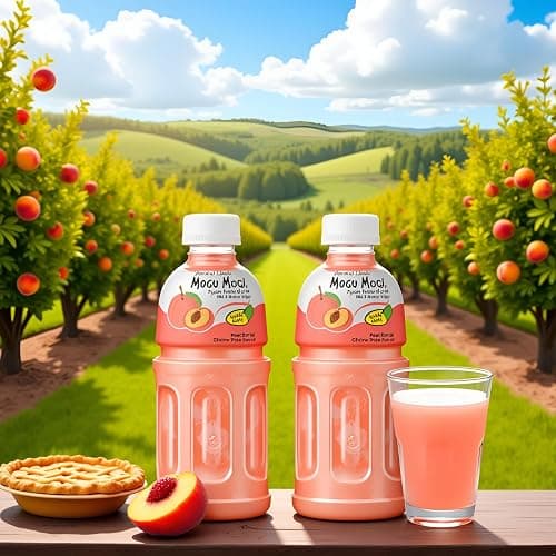 VALUBNDL: MOGU MOGU DRINK - Juice Snacks for Kids and Adults - Custom VALUBNDL Branded (12 PACK, PEACH) thumbnail 4