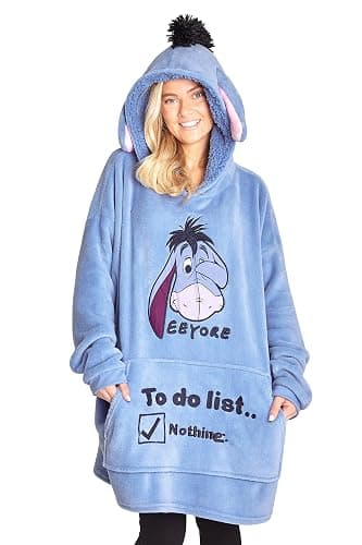 Disney Stitch Blanket Hoodie for Women Warm Fleece Wearable Blanket Stitch Gifts - Image 1