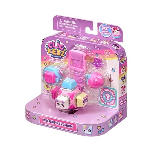 Clickeez Deluxe Keychain Fidget Cube | Collectibe Character Keyboard Keys Click and Clack | Create Your Own Fidget Keychain | Ages 6+ thumbnail 9