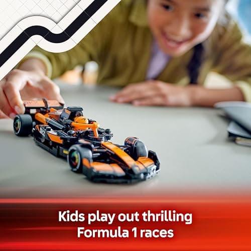 LEGO Speed Champions McLaren F1 Team MCL38 Race Car Toy - Model Kit w/a Collectible Formula 1 Driver Minifigure - Gift for 10+ Year Old Boys, Girls and Adult Motorsport Fans - 77251 thumbnail 5