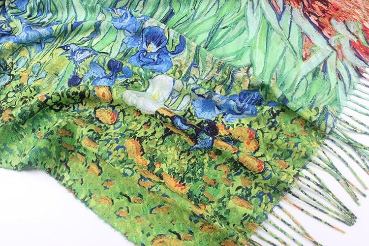 Umjetnost Soft Cashmere Feel Scarf For Women Winter Warm Scarves Large Shawl Wrap Monet Van Gogh Art Print thumbnail 4