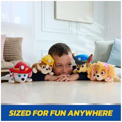Paw Patrol GUND Chase Plush, Official Lounging Chase Plush Toy, Weighted Stuffed Animal, Sensory Toy for Ages 1 and Up, 8” thumbnail 7