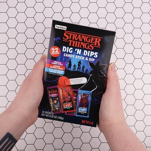 Stranger Things Candy, Vanilla Sticks with Fruit Flavored Powder, 22 Individual Hand Out Packets, 6.52 Ounces thumbnail 6