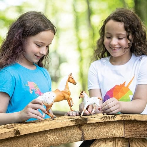 Breyer Horses Freedom Series Effortless Grace | Horse and Foal Set | Horse Toy | 9.75" x 7" | 1:12 Scale | Model #62224, Palomino thumbnail 5